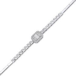 Silveroni 0.37 Carat Baguette Lab Grown Diamond Bracelet - Silveroni