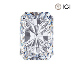 0.82 Carat Radiant Lab Grown Diamond, D Color, VS1 Clarity | Silveroni - Silveroni