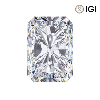 0.94 Carat Radiant Lab Grown Diamond, E Color, VVS1 Clarity | Silveroni - 1