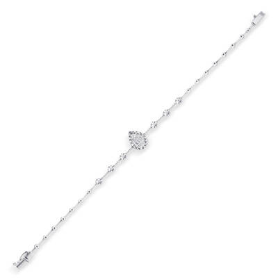 Silveroni 0.16 Carat Baguette Lab Grown Diamond Bracelet - 2