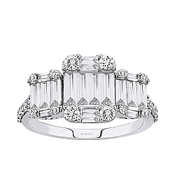 Silveroni 1.15 Carat Baguette Lab Grown Diamond Ring - Silveroni