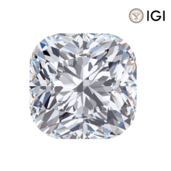 0.65 Carat Cushion Lab Grown Diamond, D Color, VVS2 Clarity | Silveroni - Silveroni