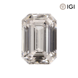 0.18 Carat Emerald Lab Grown Diamond, Fancy Intense Colored Diamond Color, VS1 Clarity | Silveroni - Silveroni