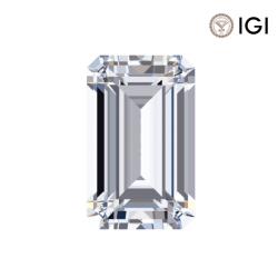 0.73 Carat Emerald Lab Grown Diamond, E Color, VS1 Clarity | Silveroni - Silveroni