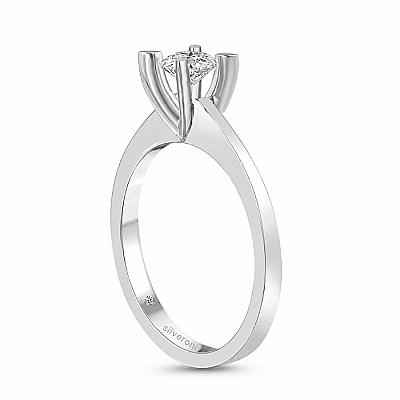 Silveroni Hera 0.30 Carat Lab Grown Diamond Solitaire Ring - 2