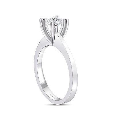 Silveroni Hera 0.40 Carat Solitaire Lab Grown Diamond Ring - 1