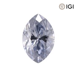 0.15 Carat Marquise Lab Grown Diamond, Fancy Vivid Colored Diamond Color, VVS2 Clarity | Silveroni - Silveroni