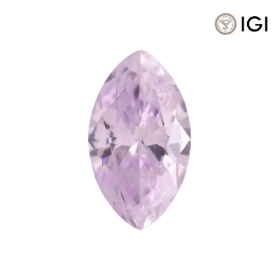 0.15 Carat Marquise Lab Grown Diamond, Fancy Vivid Colored Diamond Color, VVS2 Clarity | Silveroni - 1