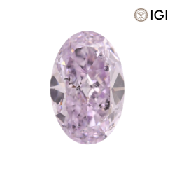 0.18 Carat Oval Lab Grown Diamond, Fancy Vivid Colored Diamond Color, VS2 Clarity | Silveroni - Silveroni