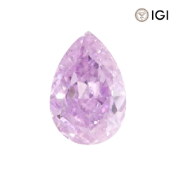 0.15 Carat Pear Lab Grown Diamond, Fancy Vivid Colored Diamond Color, VS1 Clarity | Silveroni - Silveroni