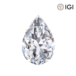 0.29 Carat Pear Lab Grown Diamond, D Color, VVS2 Clarity | Silveroni - Silveroni