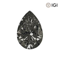 0.34 Carat Pear Lab Grown Diamond, Fancy Vivid Colored Diamond Color, VS1 Clarity | Silveroni - Silveroni
