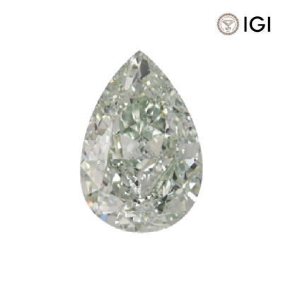 0.35 Carat Pear Lab Grown Diamond, Fancy Vivid Colored Diamond Color, VS1 Clarity | Silveroni - 1
