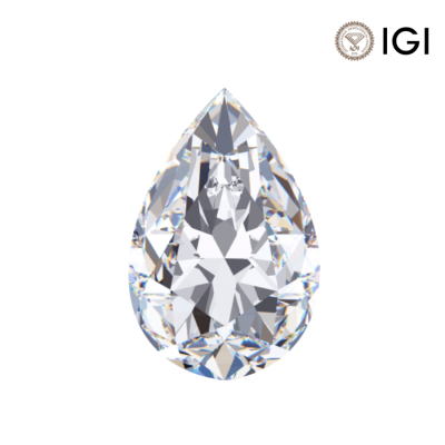 1.10 Carat Pear Lab Grown Diamond, E Color, VVS2 Clarity | Silveroni - 1