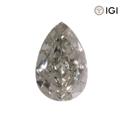 0.26 Carat Pear Lab Grown Diamond, Fancy Vivid Colored Diamond Color, SI1 Clarity | Silveroni - Silveroni
