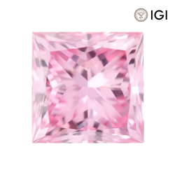 0.15 Carat Princess Lab Grown Diamond, Fancy Vivid Colored Diamond Color, VS1 Clarity | Silveroni - Silveroni
