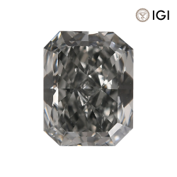 0.38 Carat Radiant Lab Grown Diamond, Fancy Vivid Colored Diamond Color, VS1 Clarity | Silveroni - Silveroni