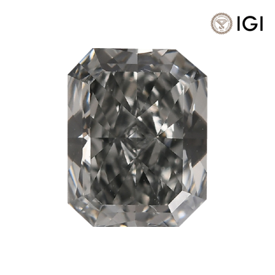 0.38 Carat Radiant Lab Grown Diamond, Fancy Vivid Colored Diamond Color, VS1 Clarity | Silveroni - 1