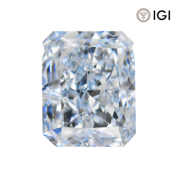 0.34 Carat Radiant Lab Grown Diamond, Fancy Vivid Colored Diamond Color, VS1 Clarity | Silveroni - Silveroni