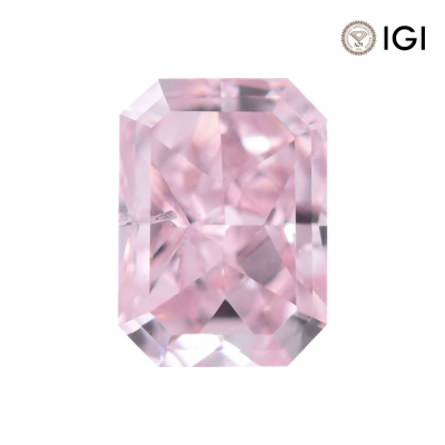 0.47 Carat Radiant Lab Grown Diamond, Fancy Vivid Colored Diamond Color, VVS1 Clarity | Silveroni - 1