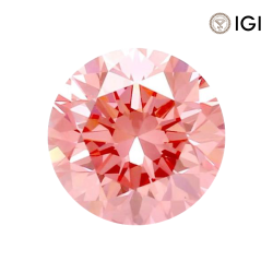0.28 Carat Round Lab Grown Diamond, Fancy Vivid Colored Diamond Color, VS2 Clarity | Silveroni - Silveroni