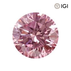 0.32 Carat Round Lab Grown Diamond, Fancy Vivid Colored Diamond Color, VS1 Clarity | Silveroni - Silveroni