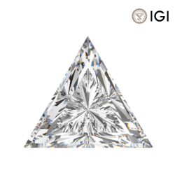 0.19 Carat Triangular Lab Grown Diamond, E Color, VS1 Clarity | Silveroni - Silveroni