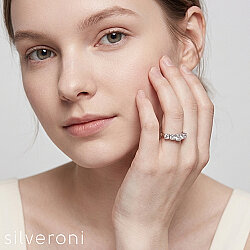 Solitaire Brilliant Lab Grown Diamond Band | Sustainable Elegance by Silveroni - Silveroni