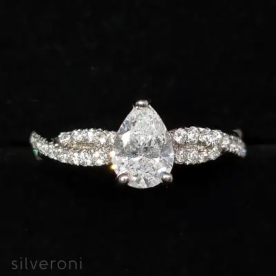 Starlit Frost Gold Lab Grown Diamond Ring | Sustainable Elegance by Silveroni - 2
