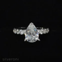 Starlit Whisper Lab Grown Diamond Ring | Sustainable Elegance by Silveroni - 2