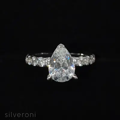 Starlit Whisper Lab Grown Diamond Ring | Sustainable Elegance by Silveroni - 2