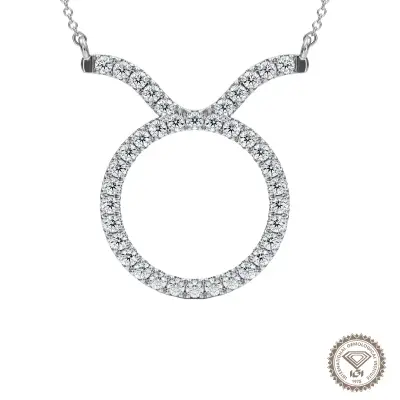 Steallar Taurus Zodiac Diamond Necklace — 1 Carat Lab Grown - 1