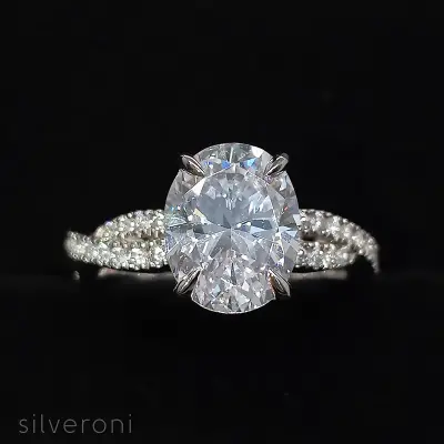 Stellar Embrace Lab Grown Diamond Ring | Silveroni - 2