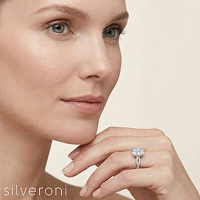 Stellar Embrace Lab Grown Diamond Ring | Silveroni - 3