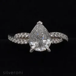 Stellar Radiance Gold Lab Grown Diamond Ring | Sustainable Elegance by Silveroni - 2
