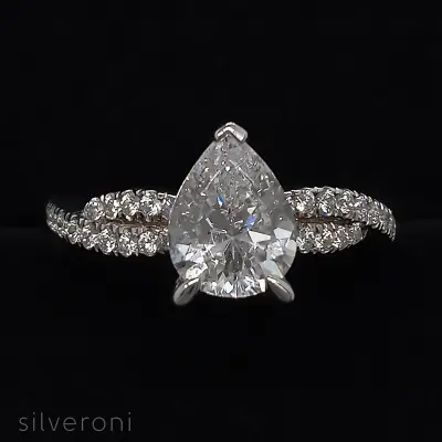 Stellar Radiance Gold Lab Grown Diamond Ring | Sustainable Elegance by Silveroni - 2