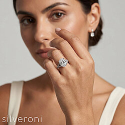 Stellar Spark Lab Grown Diamond Ring | Sustainable Elegance by Silveroni - Silveroni