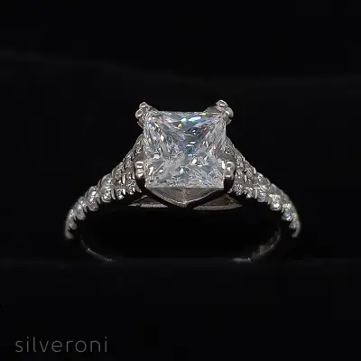 Timeless Solitaire Lab Grown Diamond Ring | Sustainable Elegance by Silveroni - 2