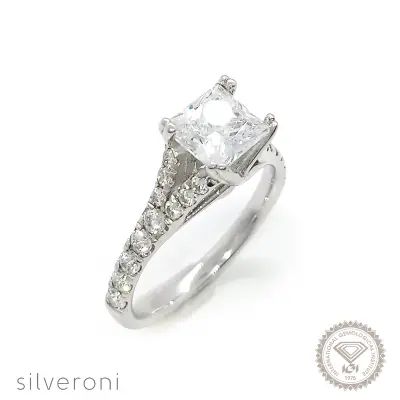Timeless Solitaire Lab Grown Diamond Ring | Sustainable Elegance by Silveroni - 1