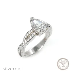 Twilight Glow Gold Lab Grown Diamond Ring | Sustainable Elegance by Silveroni - 1