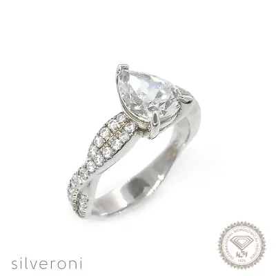 Twilight Glow Gold Lab Grown Diamond Ring | Sustainable Elegance by Silveroni - 1