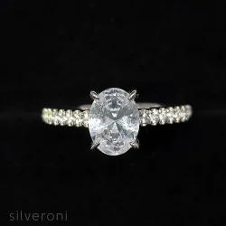Twilight Serenity Gold Lab Grown Diamond Ring | Sustainable Elegance by Silveroni - 2