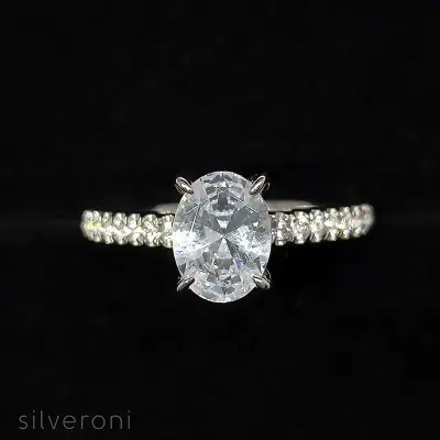 Twilight Serenity Gold Lab Grown Diamond Ring | Sustainable Elegance by Silveroni - 2