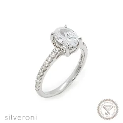 Twilight Serenity Gold Lab Grown Diamond Ring | Sustainable Elegance by Silveroni - 1