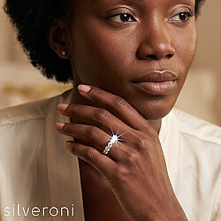 Victorian Luxe Lab Grown Diamond Vintage Ring | Sustainable Elegance by Silveroni - 3