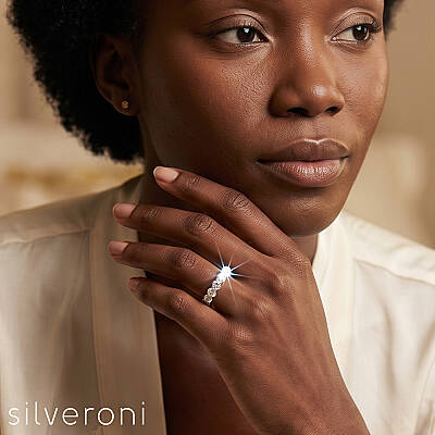 Victorian Luxe Lab Grown Diamond Vintage Ring | Sustainable Elegance by Silveroni - 3
